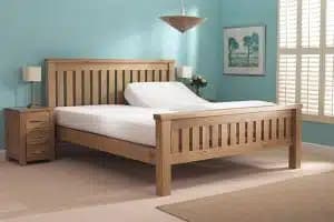 Wooden adjustable bed