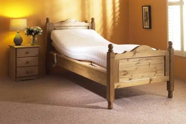 Barden Single Adjustable Pine Bed