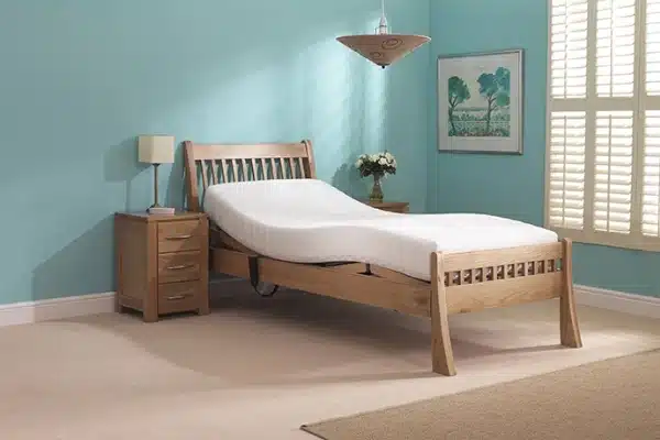 Harlech Single Adjustable Oak Bed