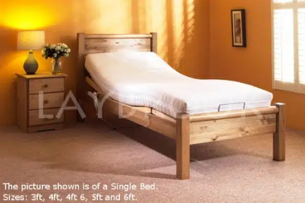 Hestercombe Single Adjustable Pine Bed