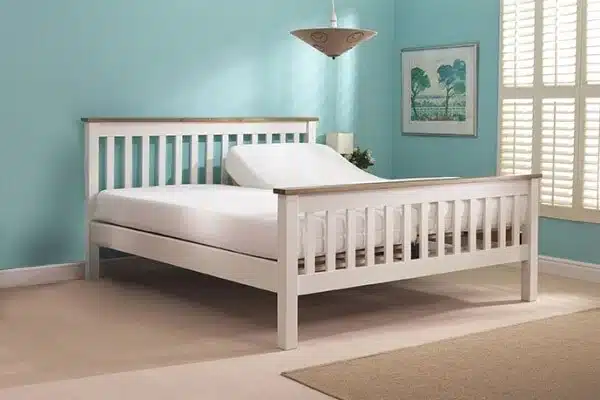 White Huntley Adjustable Dual Bed